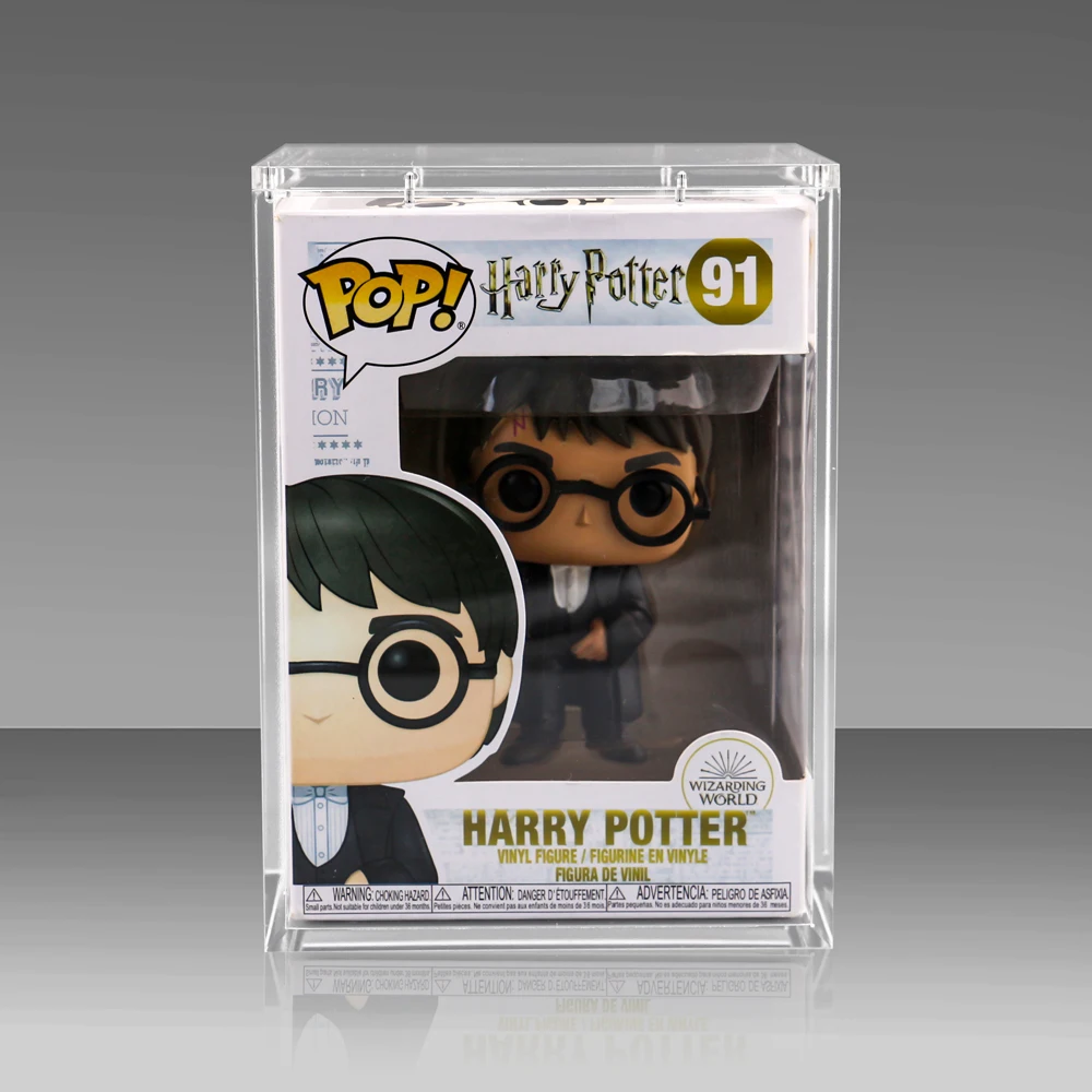 Small MOQ 4inch Funko Pop Premium Protectoren Acryl Schutzhullen Hardcases Hard Stack Protektoren Protector Hardcase Acrylic Box