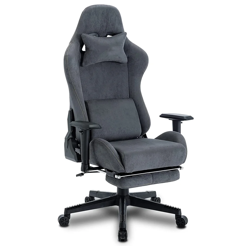 Cheap Sale Breathable Alcantara Office Chair Ergonomic PC New Best Silla Gamer Racing Hot Sale Gaming Chair with Footrest