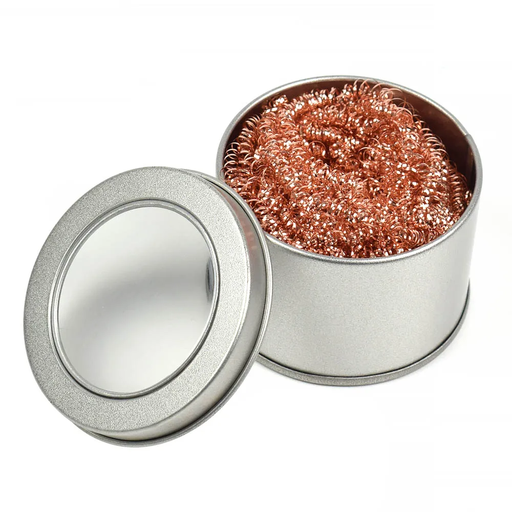 Soldering Iron Cleaner Soldering Iron Tip Cleaning Ball Soldering Wire Cleaner for Welding Repair Work Welding Tool