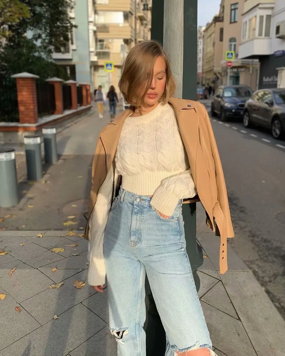 
Plus size Winter new high neck knitted jumper sweater long sleeved loose thick sweater factory 