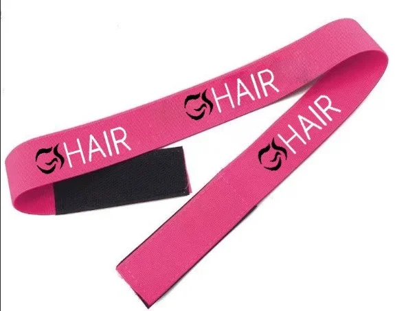 GS Custom Logo Adjustable Hair Elastic Lace Melting Belt Band,Free Logo Elastic Wigs Edges Melt Band,Wig Band With Your Logo