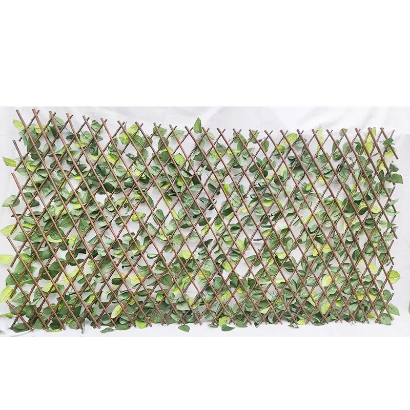 Garden Artificial Screening Expanding Trellis Wall Fence Privacy Ivy Leave