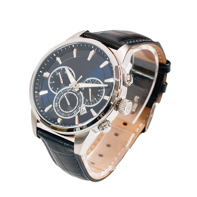 2022 Chinese factory Wholesale gents fashion quartz  watch waterproof mens chronograph auto date men wrist watch