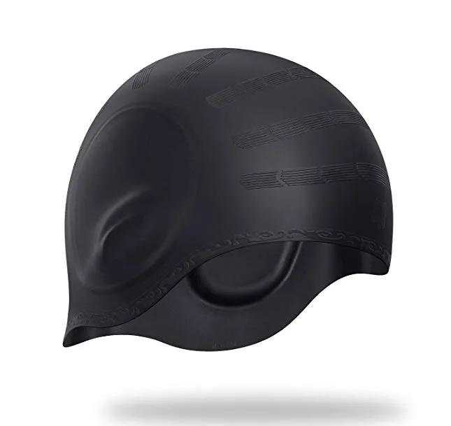 High quality nude silicone custom silicone swimming cap with ear cover