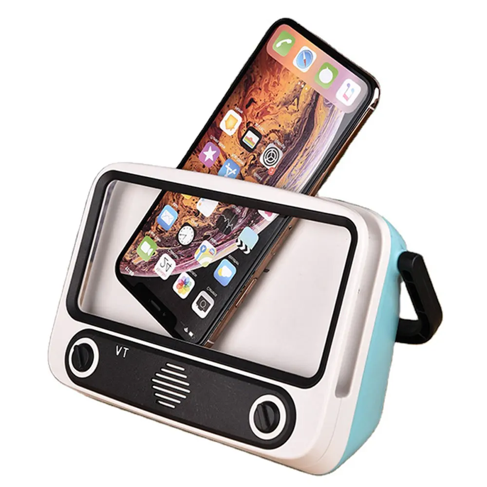 New 3D Surround Sound Bar Wireless Micro Speaker Portable Audio Bass Retro TV Mobile Phone Stand Universal 5.0 BT Speaker