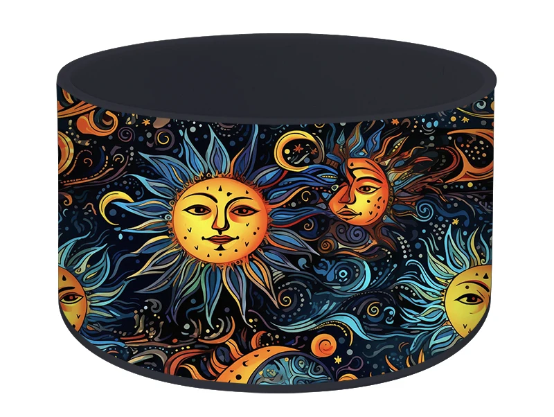 Customization Etsy AMZ Cute Fantasy Seamless Pattern Silicone Bottle Sleeve Water Bottle Cup Bumper Silicone Tumbler Boots