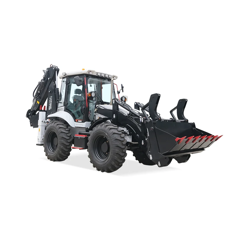 LTMG New 2.5 Ton Backhoe Wheel Loader Tractor with Front Loader and 4x4 Backhoe Loader for Sale
