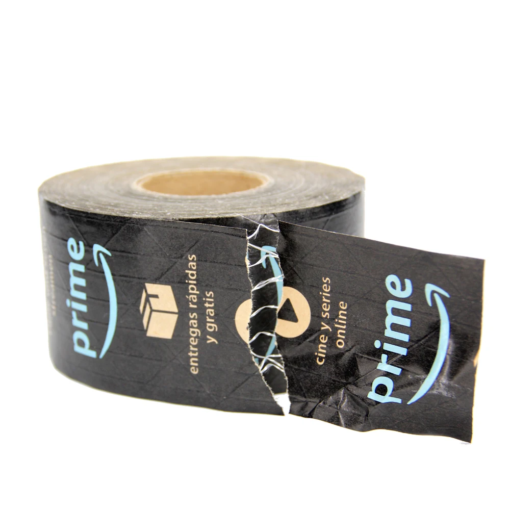 Custom Different Types of Print Water Activated Reinforced Kraft Gummed Packaging Paper Shipping Tape