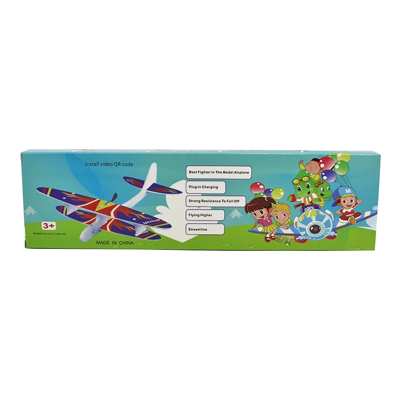 Hot Sale Flying Electric Throwing Aircraft Toy Light Plane Airplane with High Quality