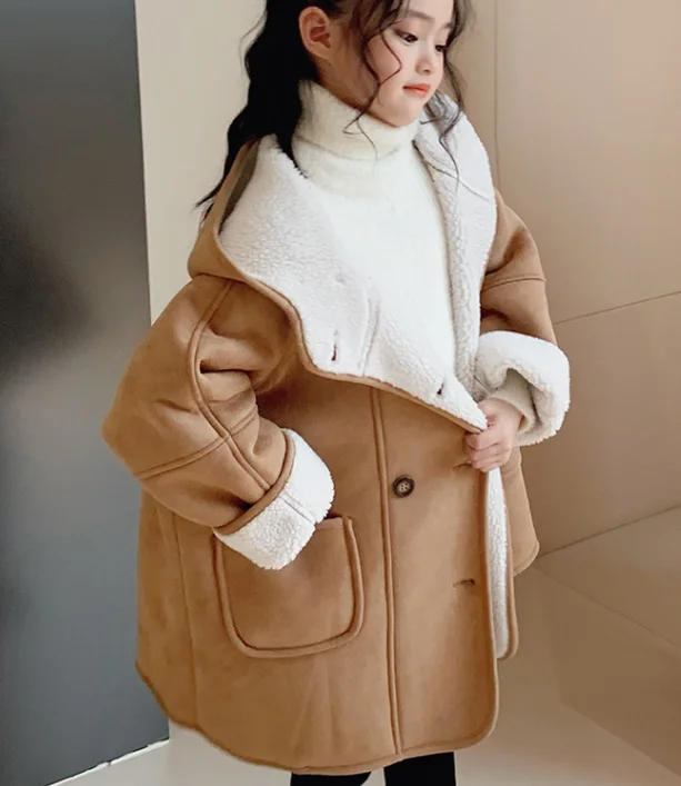 cy10188a korean fashion kids girls princess style winter dress coats new design clothes children