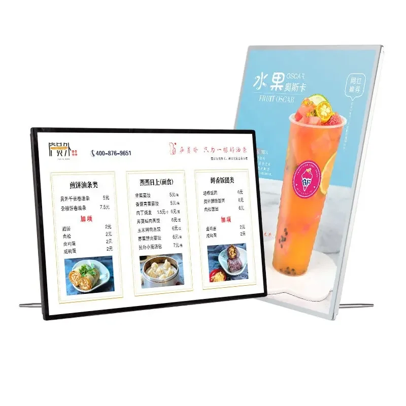 Ultra Thin Light Pad Portable Led L Led Wall Lightbox Menu Display Board Restaurant Advertising Light Box Ordering Back Lightbox