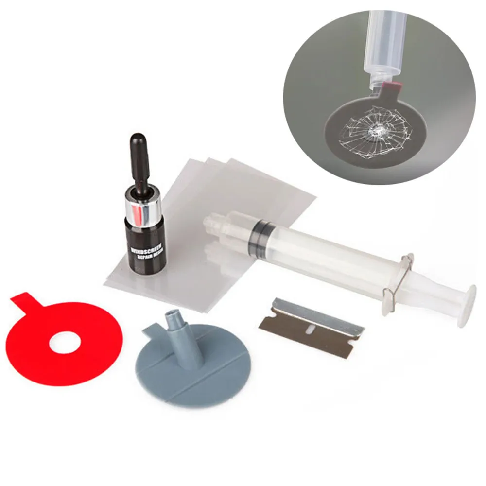 Профессиональный набор для Ремонта Лобового Стекла автомобиля «сделай сам», набор для ремонта лобового стекла автомобиля, защитная декоративная наклейка для дверной ручки