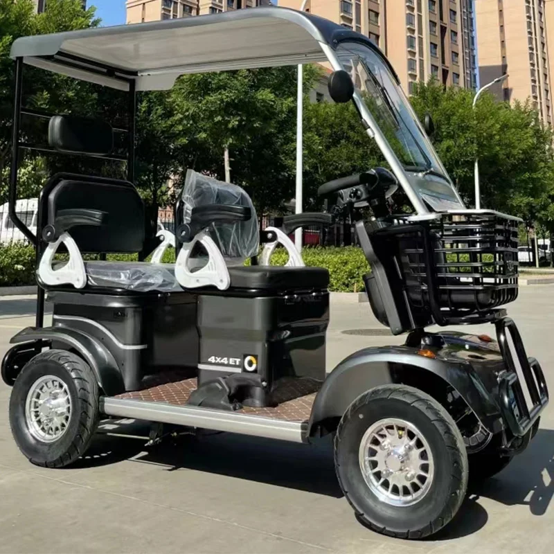 Electric Sightseeing Bus 4 Seater Electric Auto Rickshaw E Bike 4 Wheels City Electric Cars With Roof