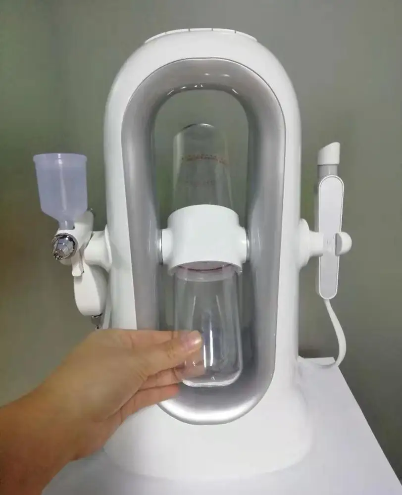 
2020 2 Handles electric skin deep cleaning blackhead removal micro bubble hydra water oxygen jet aqua peel machine for facial 