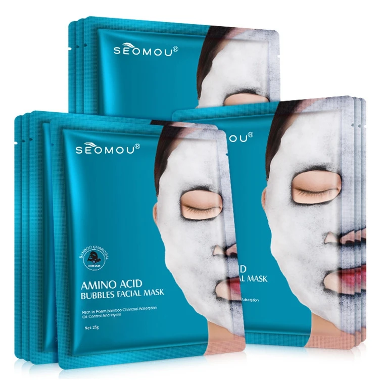 Oem Wholesale High Quality beauty facial mask Amino Acid Bubble Mask Deep Cleansing Foam Mask