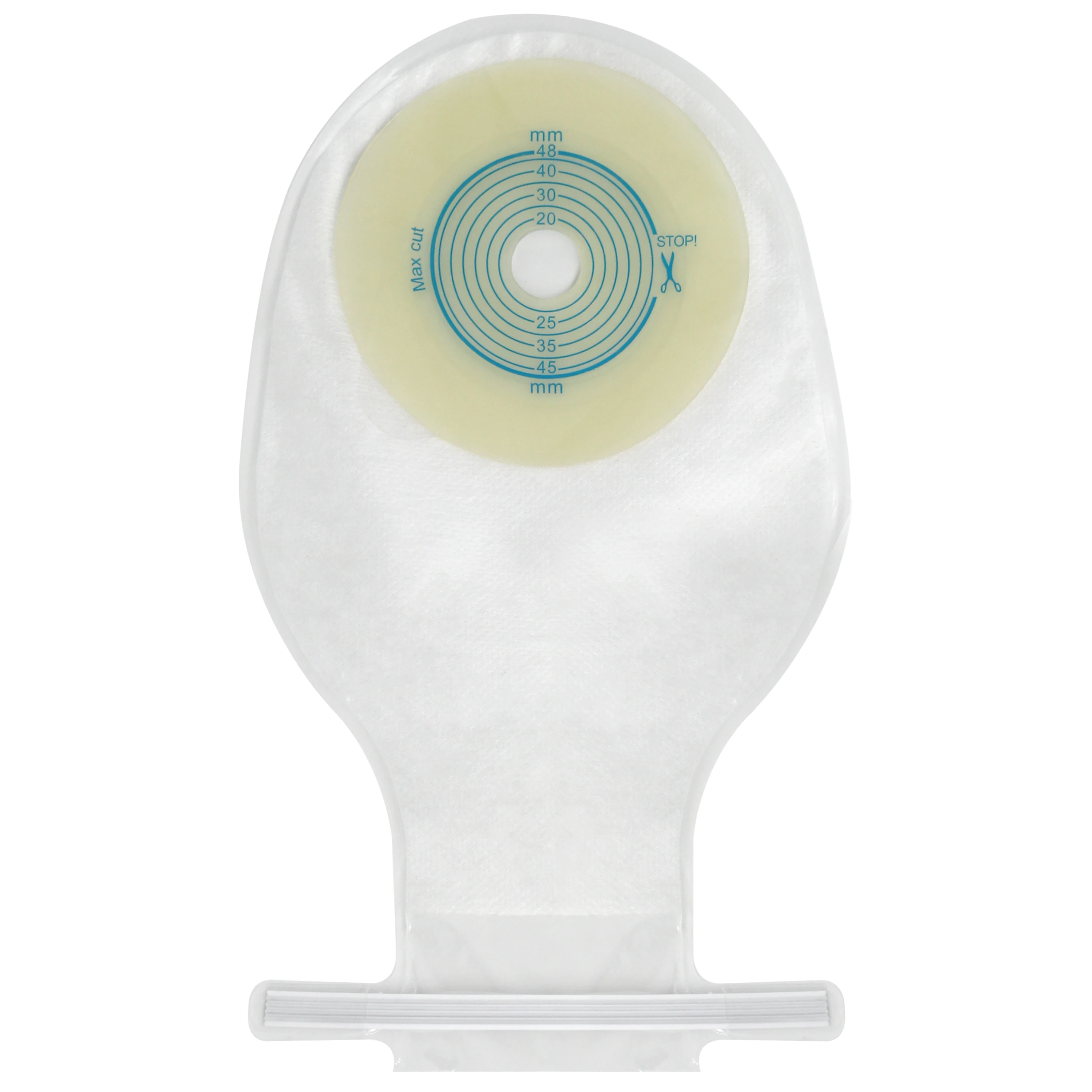 Factory supply One Piece Drainable ostomy Pouch 48mm Cut Size Reusable Disposable twist tie pediatric Ostomy Colostomy Bag