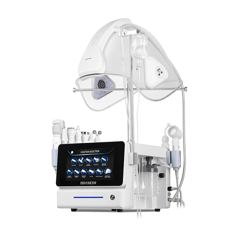 2024 11 in 1 Music Oxygen Masks High Pressure Jet Peel bubble facial lifting Dermabrasion Facial Beauty Machine