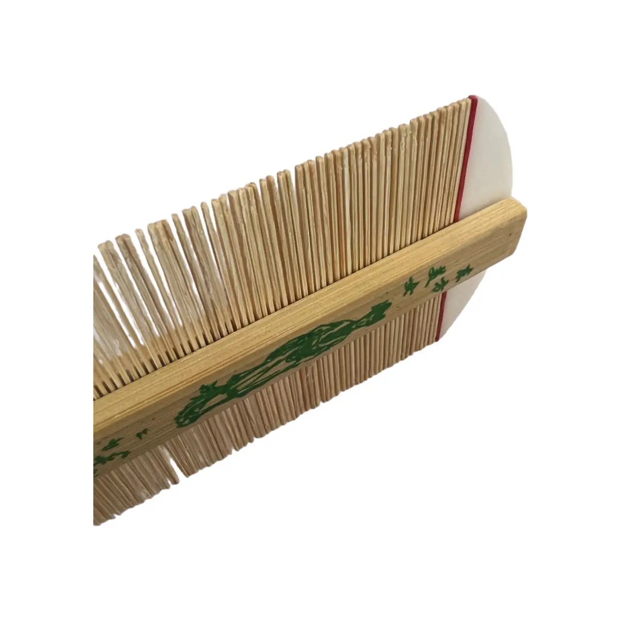 Chinese Traditional Handmade Double Sided Fine Teeth Dandruff Bamboo Lice Nits Louse Flea Comb For Girl Boy Kids Hair Cleaning