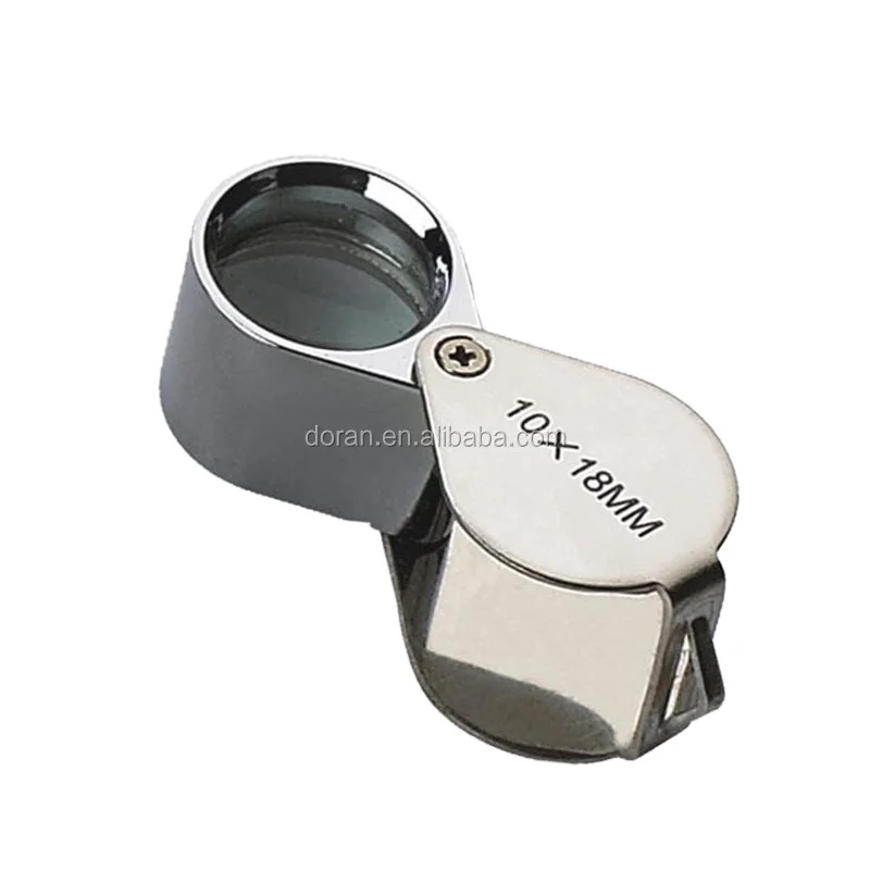 Высококачественная небольшая стеклянная лупа MG55366 10x18 мм для ювелирных изделий