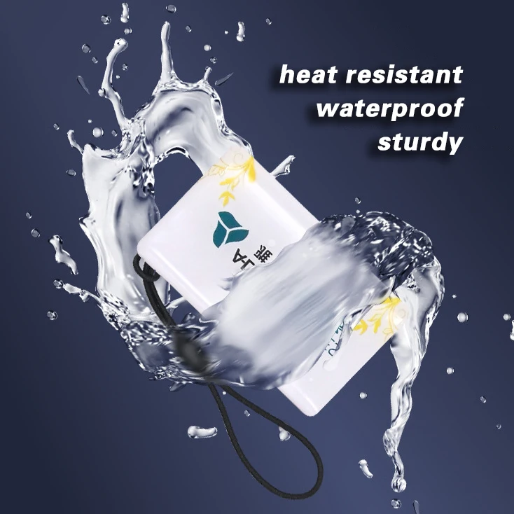 Custom Small Pendant  Rfid Nfc Keychains Rewritable Crystal Glue Epoxy Access Card