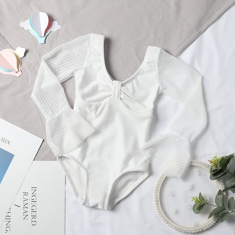 
or62225b Sunscreen long sleeve children swimwear cute gauzy baby girls bikini 