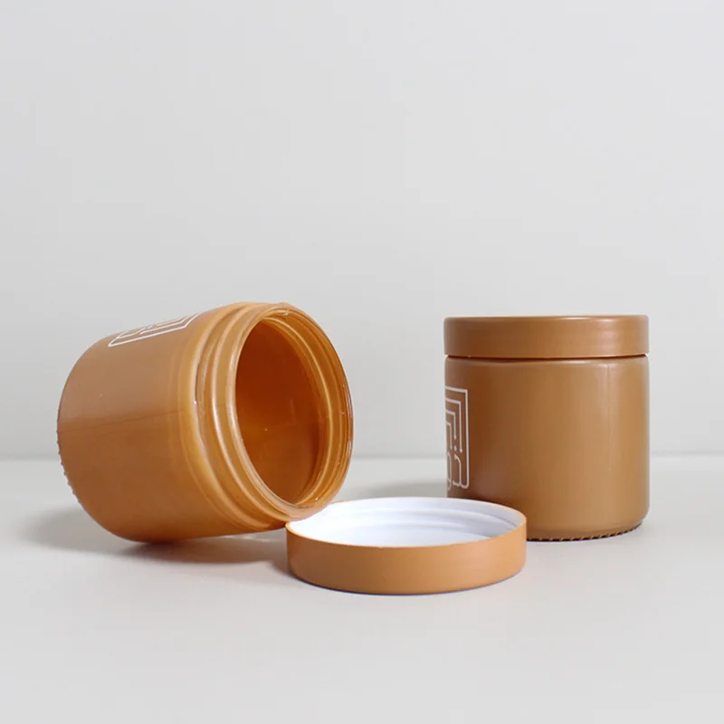 Customization Personal Skin Care cosmetic jars Elegant Logo Printing frosted Round Cream Glass Jar 50ml 100ml 150ml 200ml