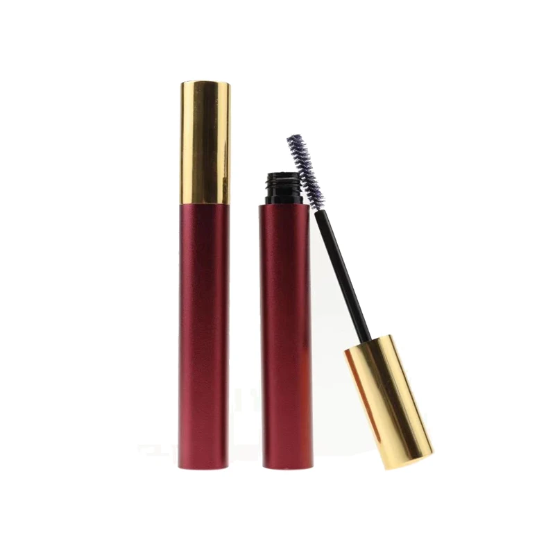 Canfeng wholesale custom mascara container packaging with wand private label red aluminum 10ml empty mascara tube