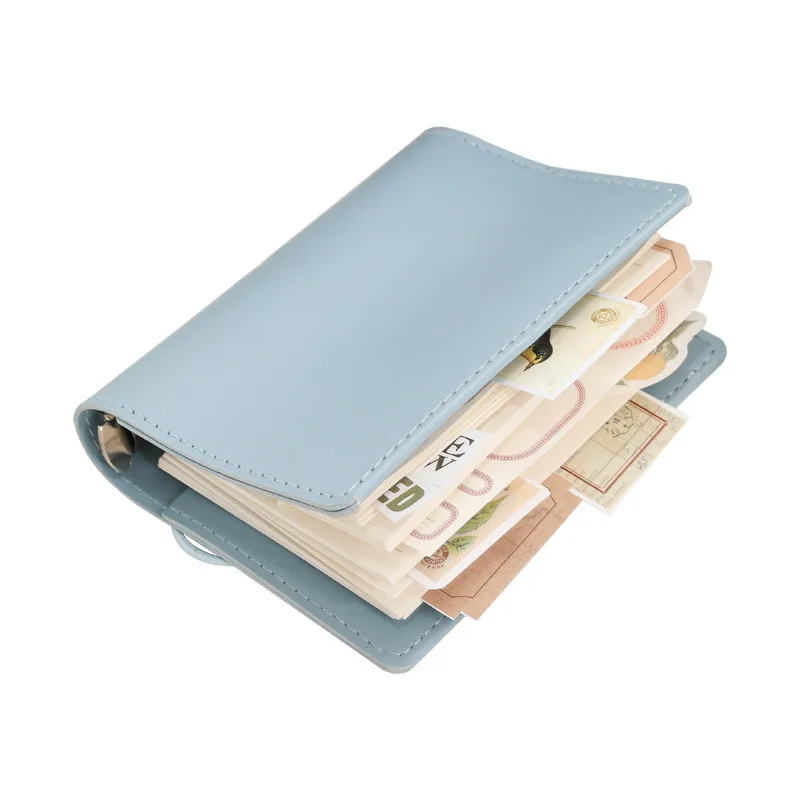 M5 loose-leaf portable mini PU leather notebook notepad loose-leaf portable pocket book with binding handbook