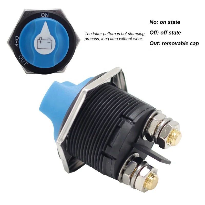 200A Max 32V DC 2 Position Battery Isolator ON OFF Kill Switches Battery Power Cut Master Switch Disconnect Isolator for Car