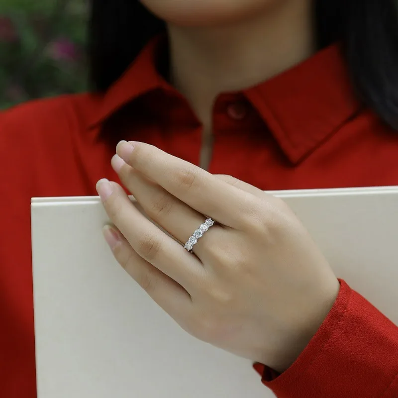 Cheap Dainty Price Bulk Jewelry Gemstone Gift Gold Plated 925 Sterling Silver Wedding Rings Finger Moissanite Ring For Girls