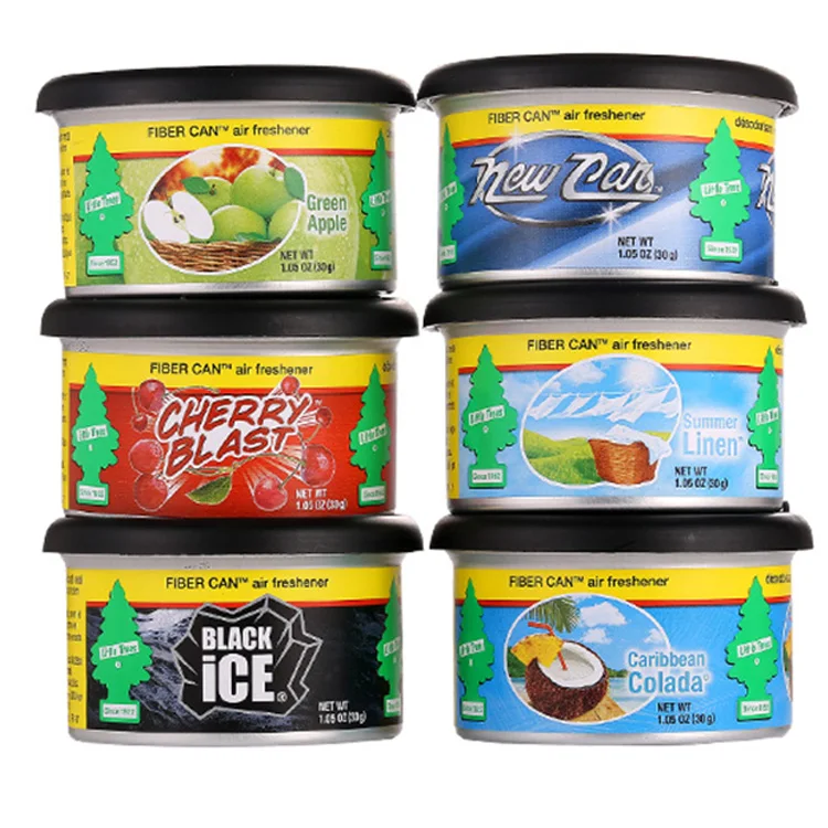 Fiber Can Provides Long-Lasting Scent Lavender Little Trees Car Air Freshener for Home Adjustable Lid for Desired Strength