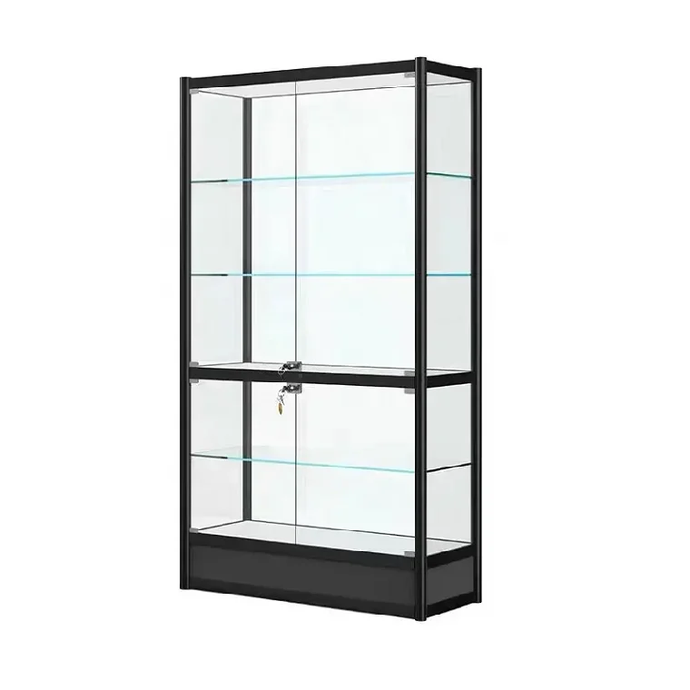 Customized Quality display cabinet glass showcase smoke shop display Cabinet