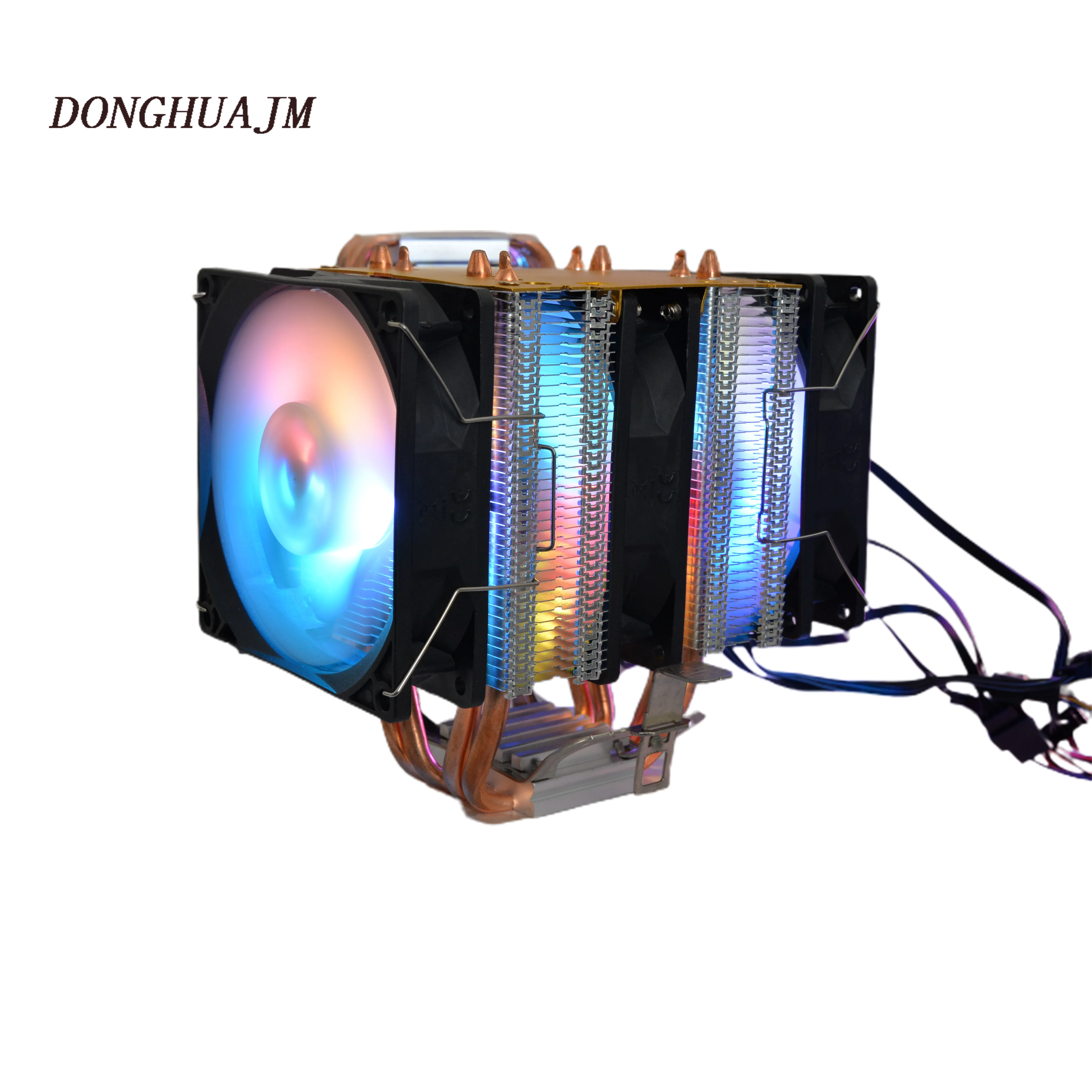 По индивидуальному заказу 12v 4-проводной мощности интерфейс Rgb процессорный кулер для core