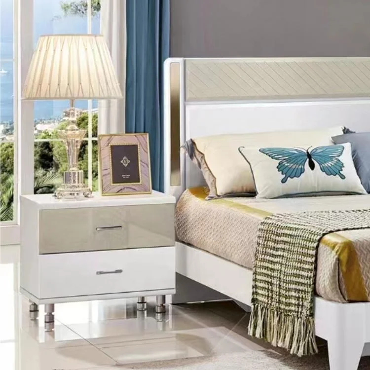 2023 modern bedroom furniture set luxury king size bed mdf