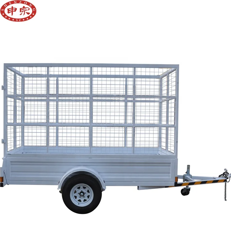 high quality best selling cage galvanized trailer car trailer