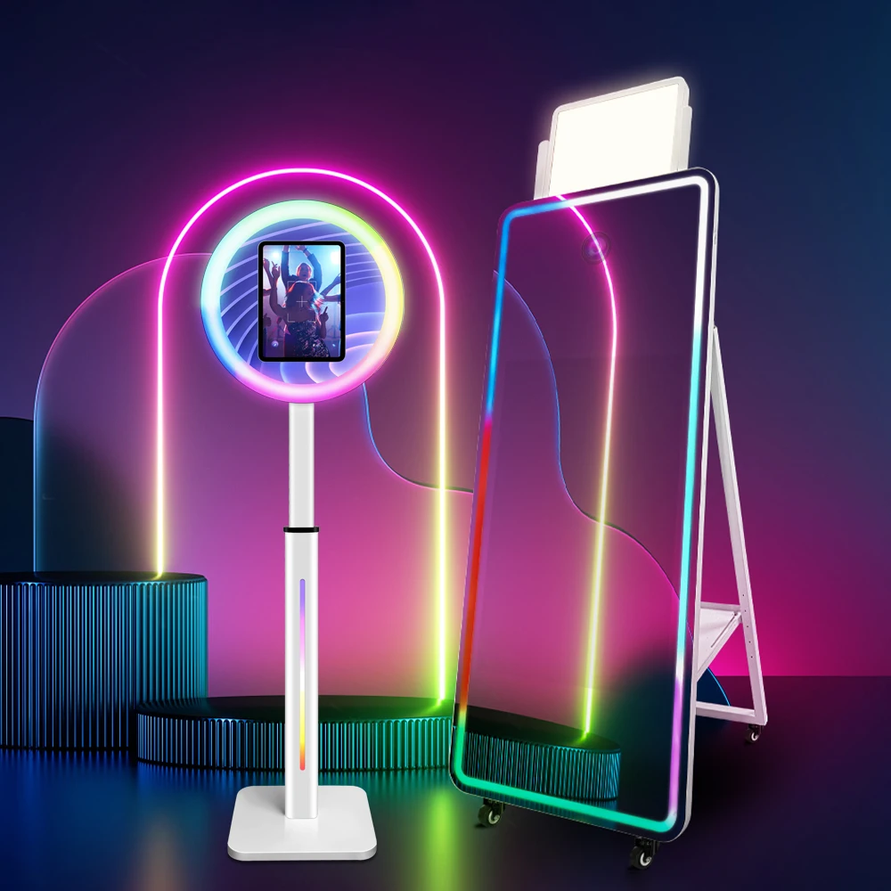 Flash Light Ipad Photo Booth Wedding Ipad Photobooth Shell Camera Ipad Photobooth Kiosk Photo Booth Machine With Printer Shelf