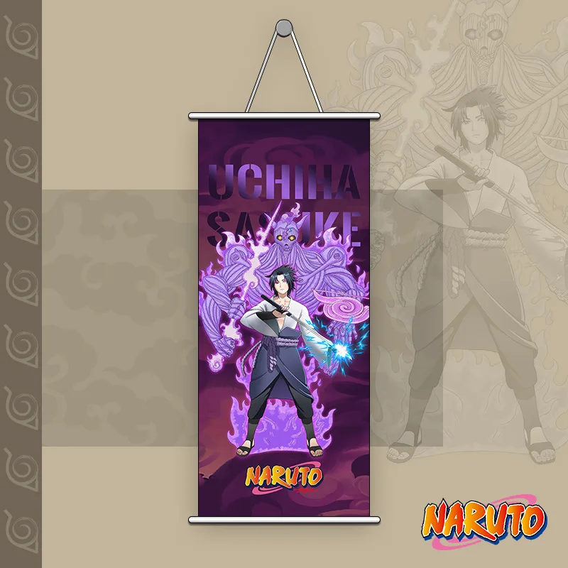 Anime 74x35cm Jujutsu Kaisen Demon Slayer Game Genshin Impact Print Wall Poster Scroll Hanging Picture