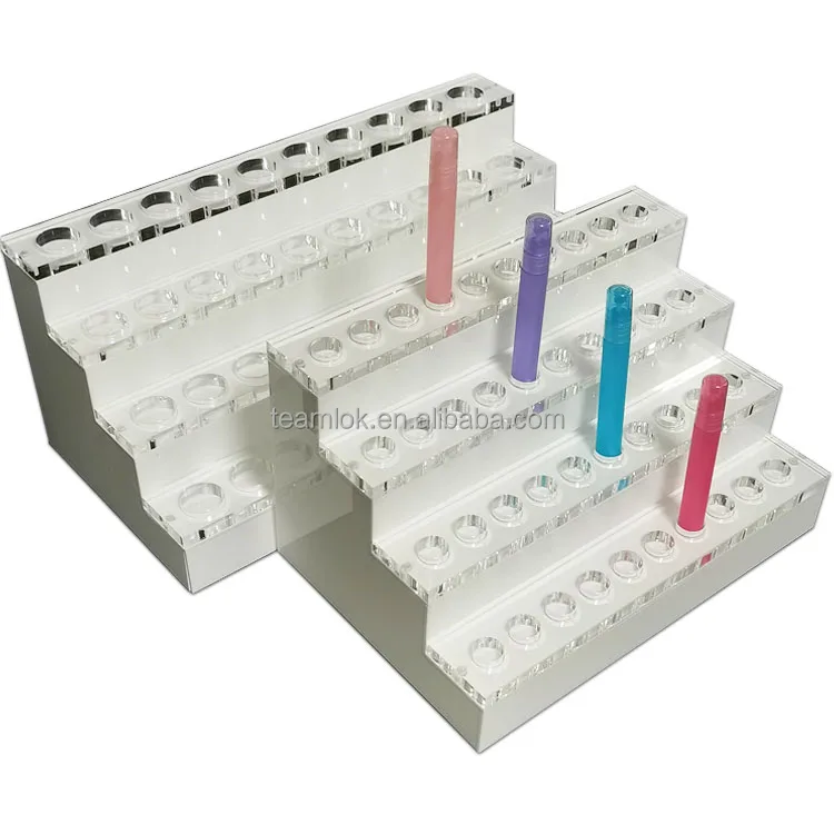 Custom cosmetic display stand 5ml 10ml 15ml 20ml 30ml 50ml 100ml perfume essential oil bottle acrylic display stands