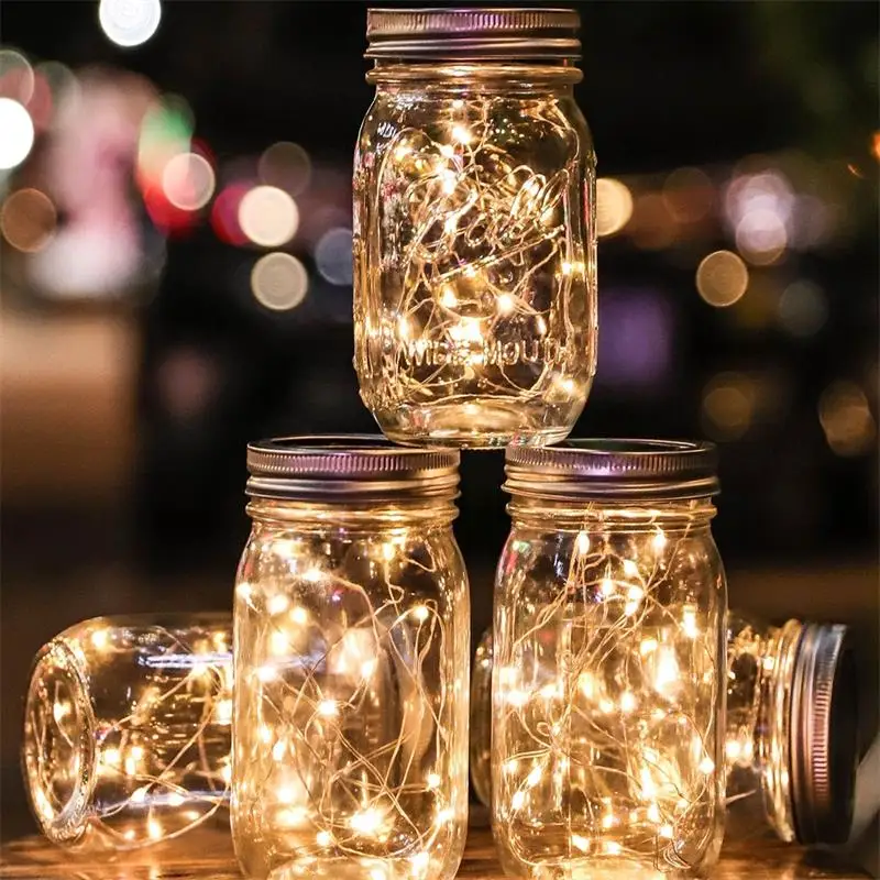 Great Outdoor Lawn Decor for Patio Garden Hanging   Hand Etched Bottle Night Light Table Lights Solar Mason Jar Lights