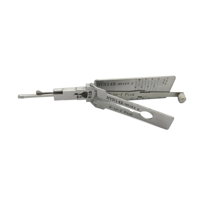 Lishi HYN14R/HY15 2 в 1 Автомобильный Дверной замок выбрать декодер разблокировка инструмент