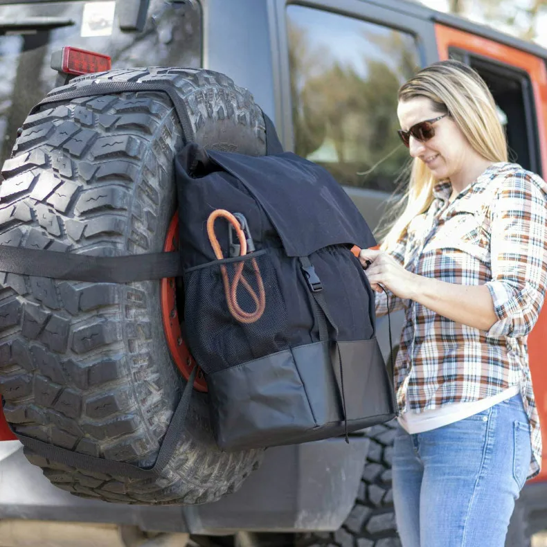 New Arrival 4X4 Custom Off-road Rear Wheel Storage Organizer Car Gear Backpack Accessories Spare Tire Trash Bag