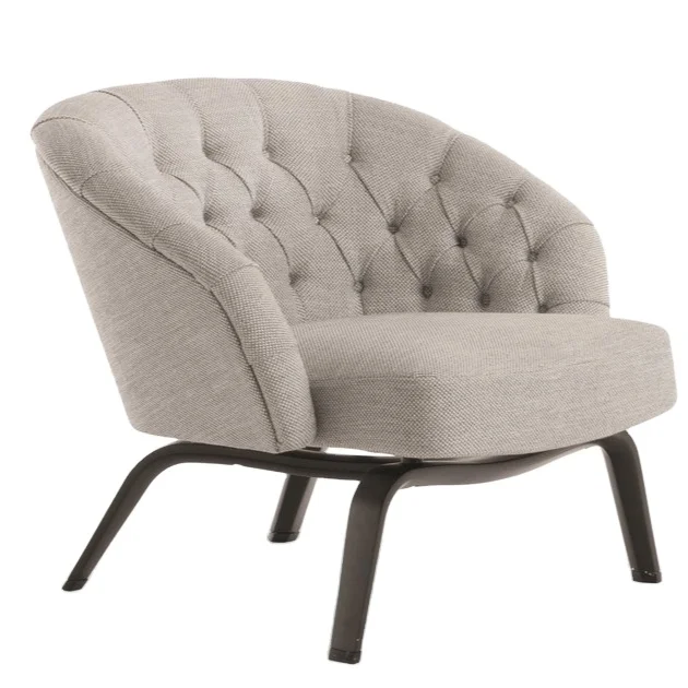 hotel villa furniture wooden leather fabric leisure desk Winston Armchair