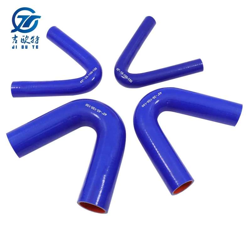 45 degree blue high-performance factory elbow silicone turbine hose