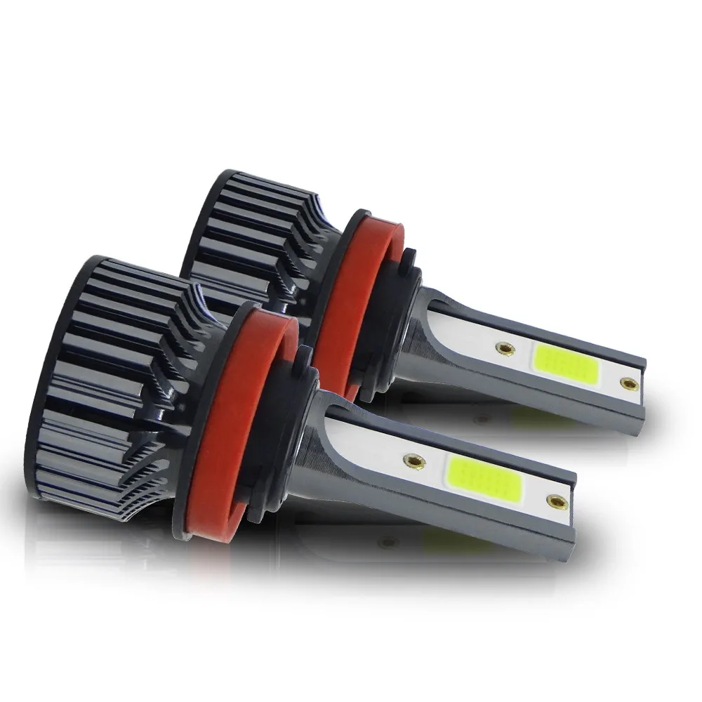 Fast delivery G12S Super bright COB chip h4 H7 H11 9006 9005 880 881 50W 12000lm led h4 f2 Blubs led headlights