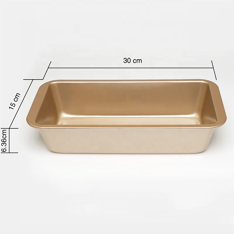 Carbon steel non stick rectangular baking pan baking dishes & pans