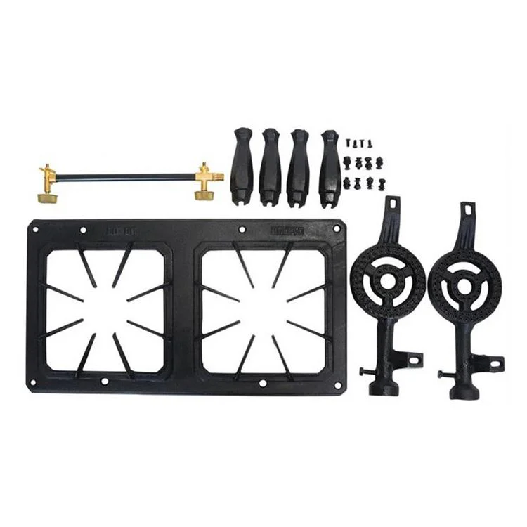China Manufacturer Factory Price Portable Wok Burner Cast Iron Gas Double Stove