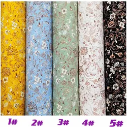 Satin Printed Chiffon Shirt Fabric In Stock Wave Dot Polyester Printed Fabric Garment Fabric