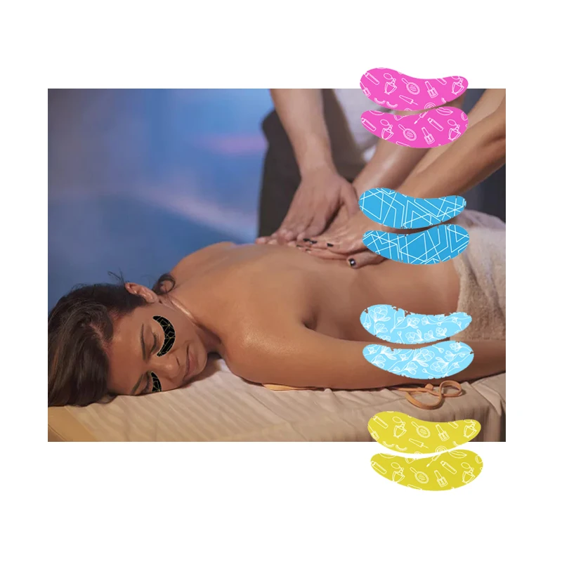 Custom Logo Wrinkle Removal Silicone Eye Patches For Makeup Dating Preparing