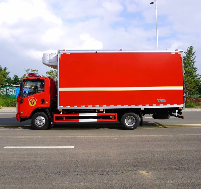 Китайский рефрижератор Qingling 1suzu 4*2 для пожаротушения консервирующий питьевую воду и пищевые материалы аварийно-спасательных работ