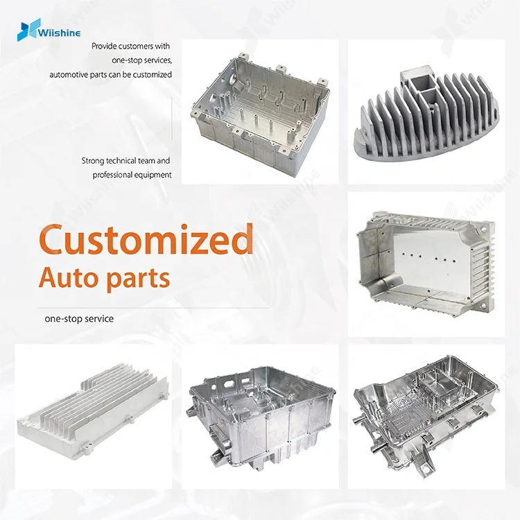 OEM Aluminium Machining Parts New Energy Vehicle Cnc Controller Car Electric Vehicle Spare Parts Aluminium Housing